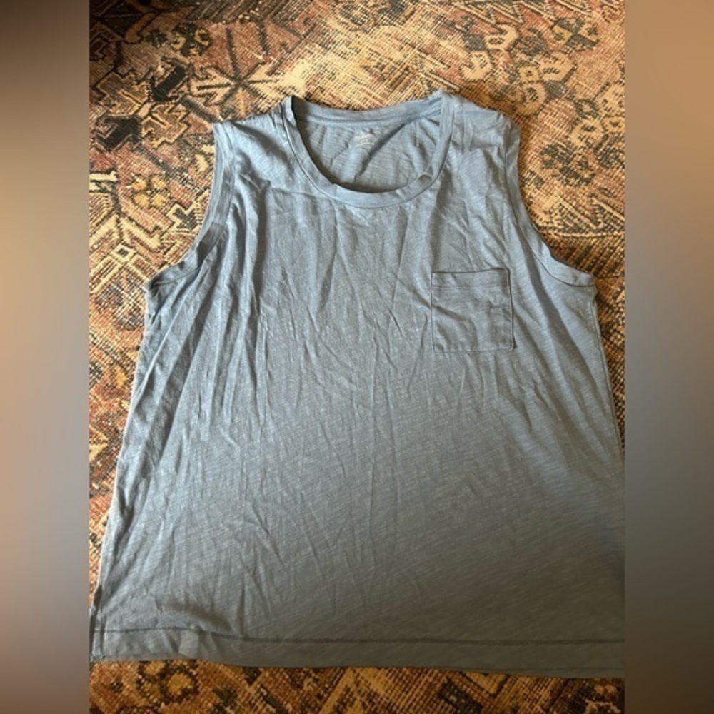 NWT Madewell Blue Sleeveless Shirt